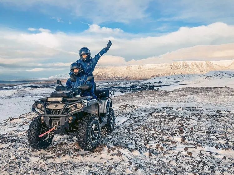 Twin peaks mountain tour with the atv in Reykjavik